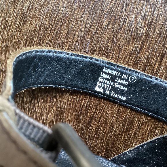 Naughty Monkey Leather Strap Design Platform Peep Toe Heels - Picture 8 of 9